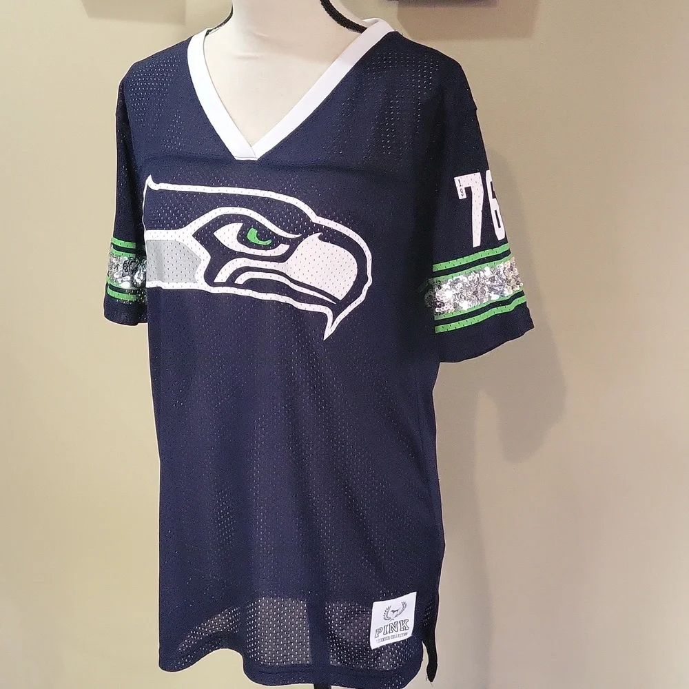 PINK Victoria's Secret Seattle Seahawks Jersey - Picture 4 of 15